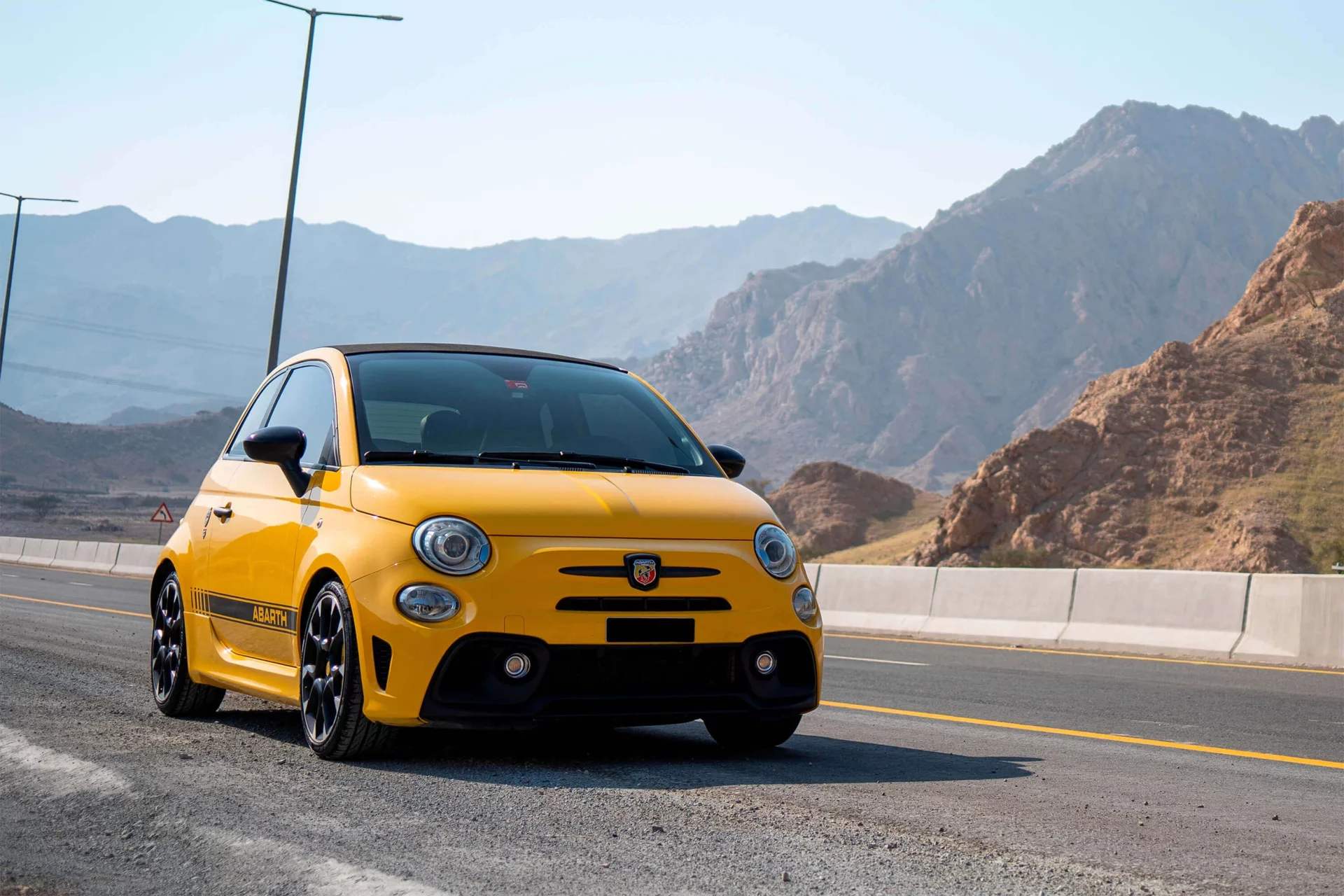 Abarth 595 Competizione Yellow