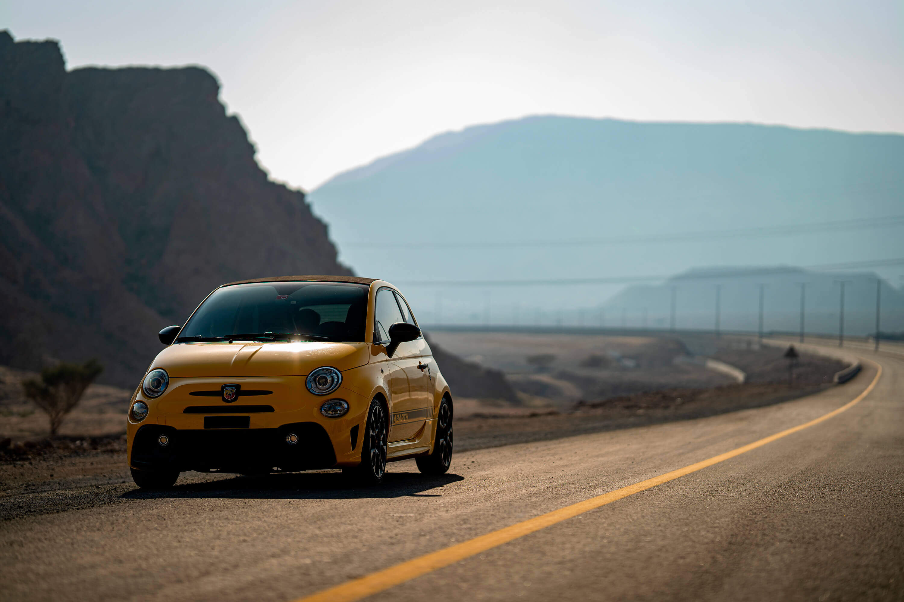 Abarth 595 Competizione Yellow