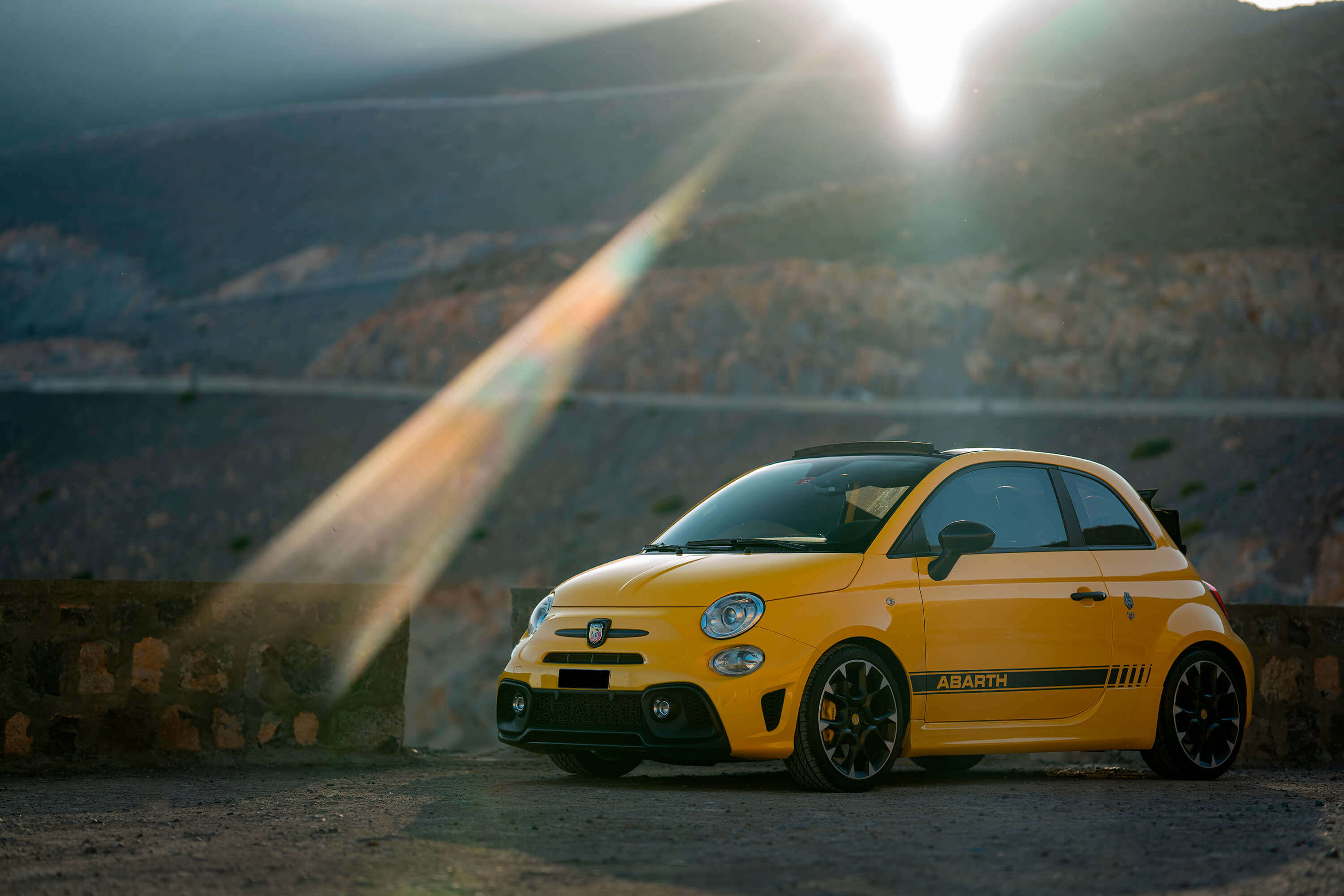 Abarth 595 Competizione Yellow