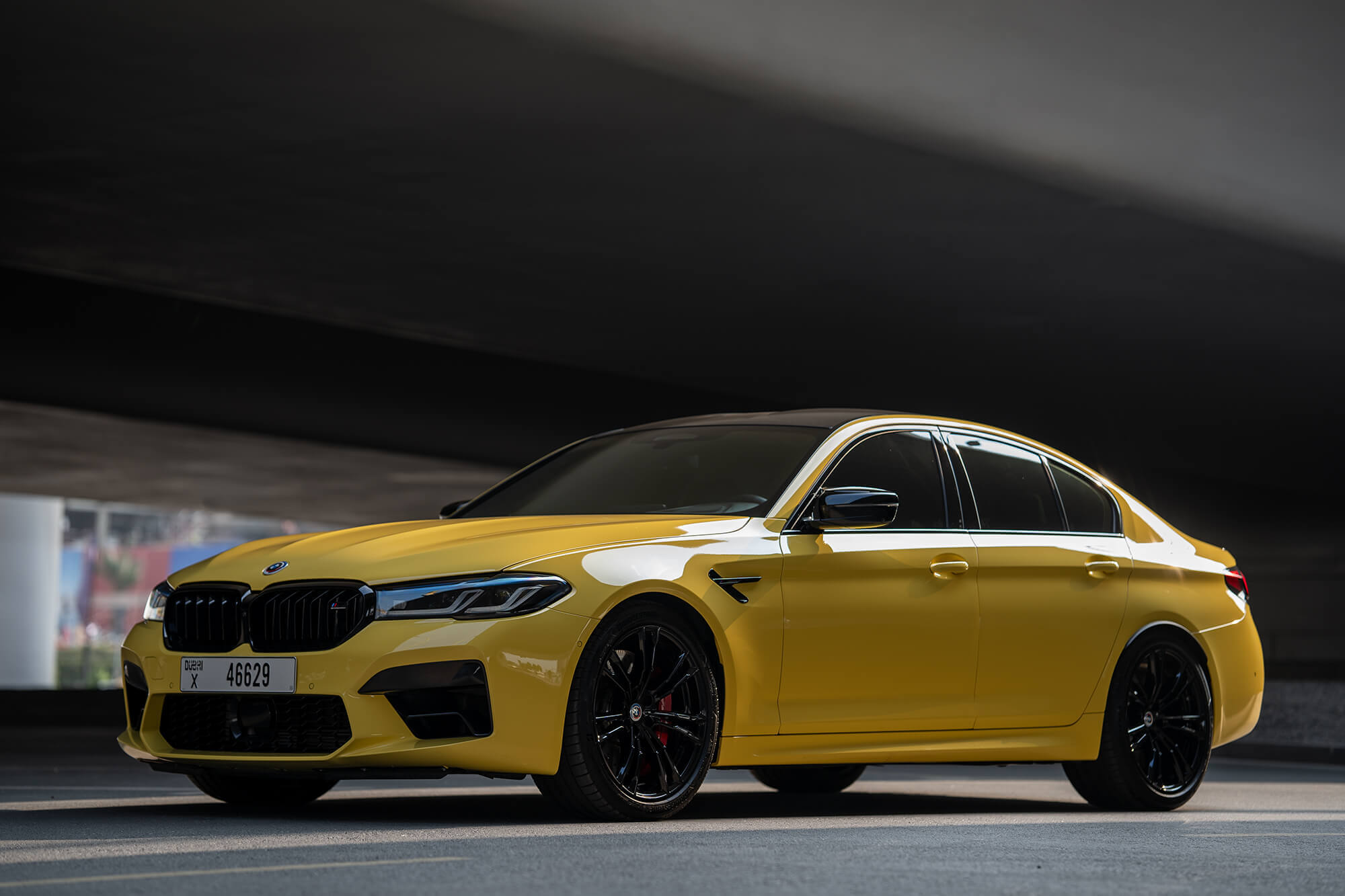 BMW M5 Competition Yellow