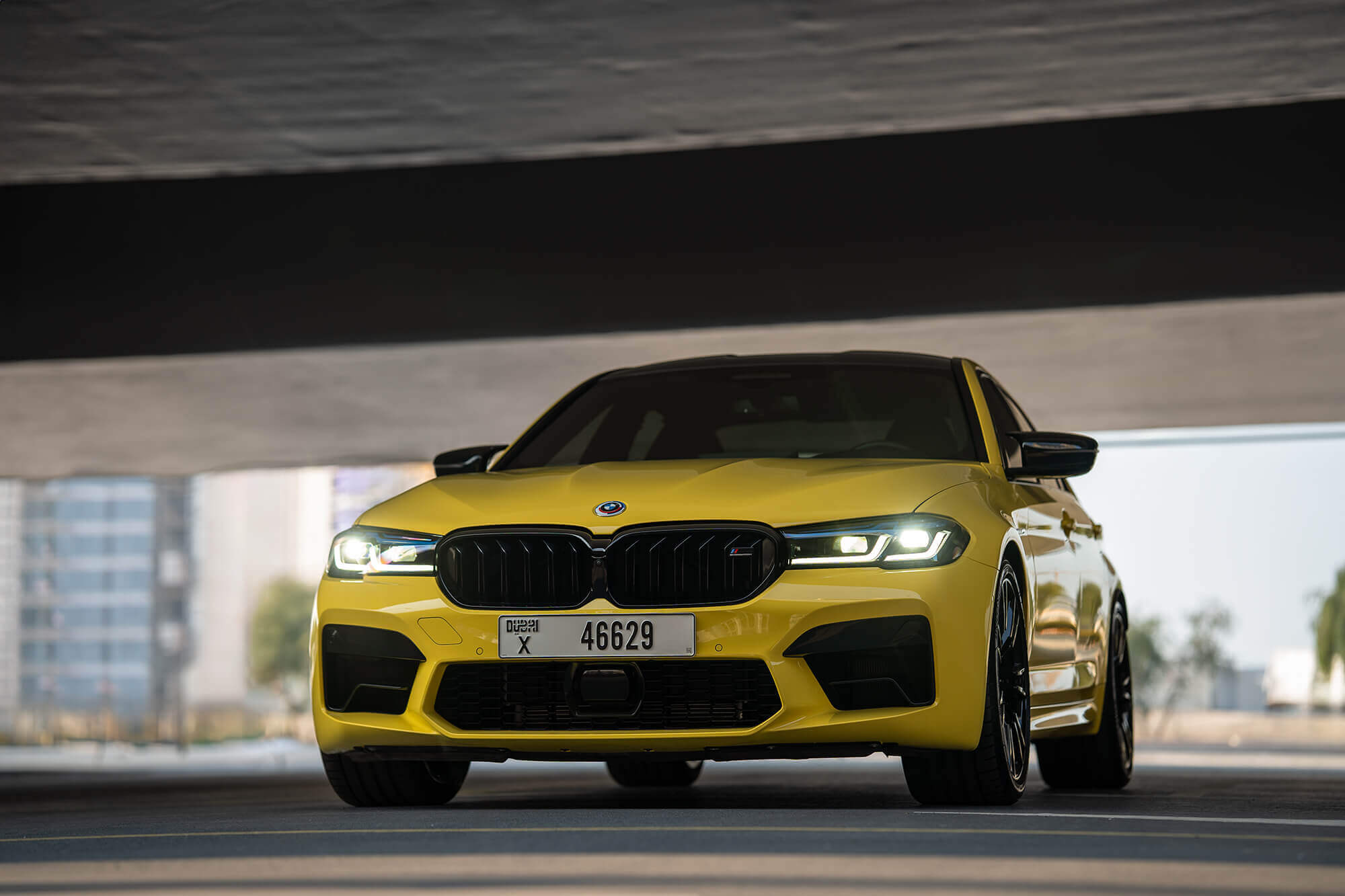 BMW M5 Competition Yellow