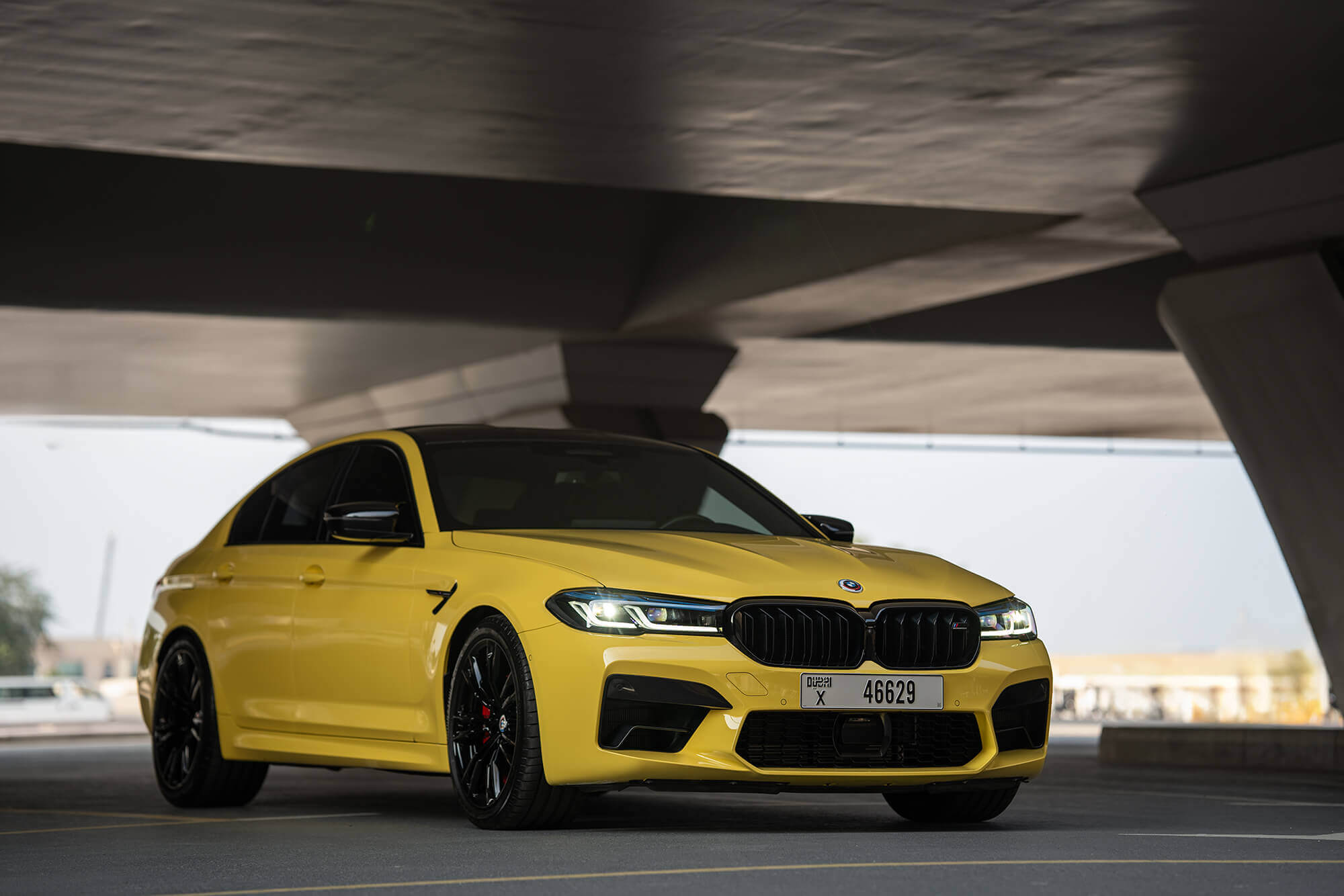 BMW M5 Competition Yellow