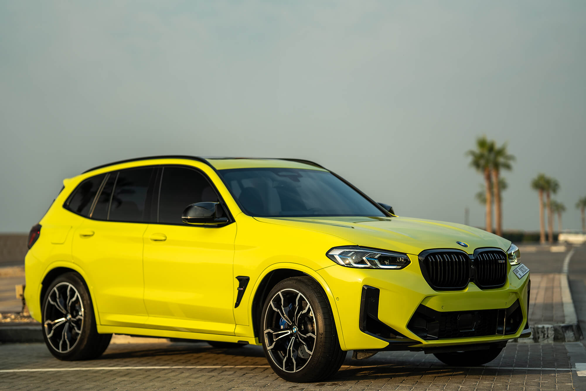 BMW X3M Competition Yellow