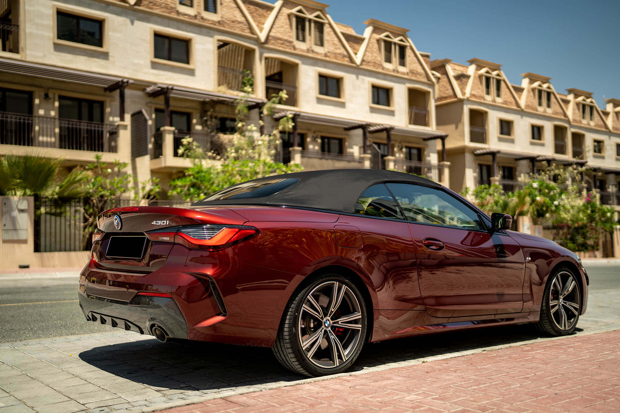 BMW 430 Convertible Burgundy