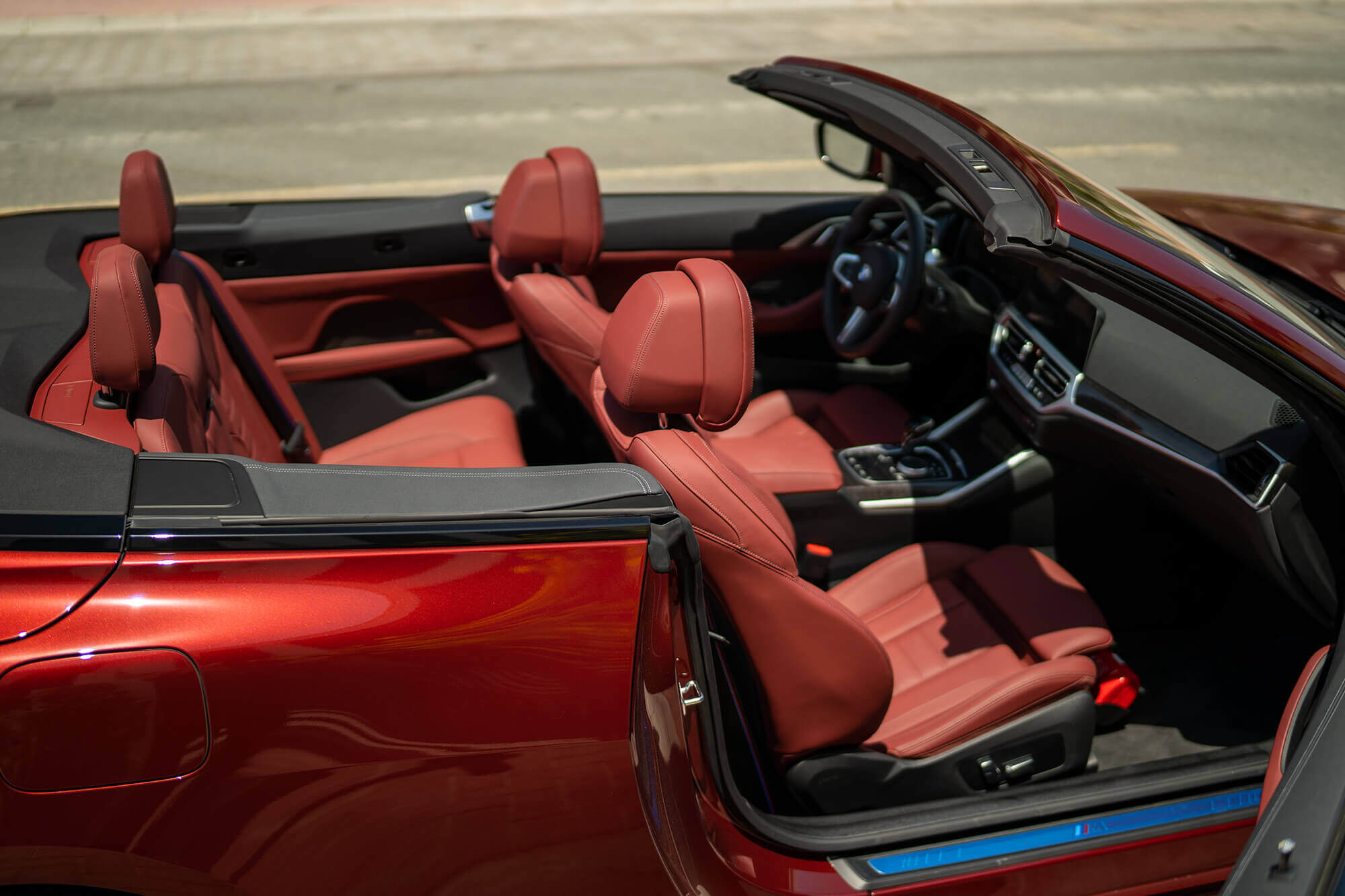 BMW 430 Convertible Burgundy