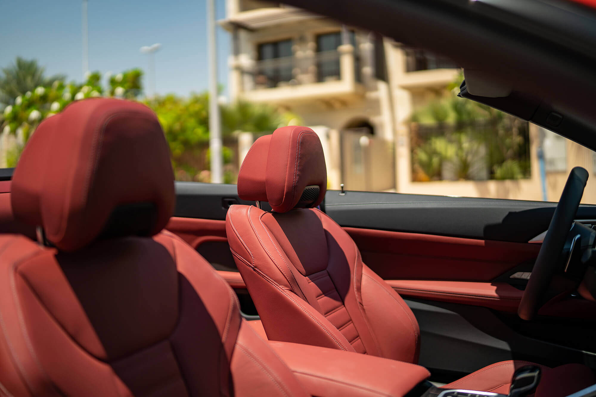 BMW 430 Convertible Burgundy