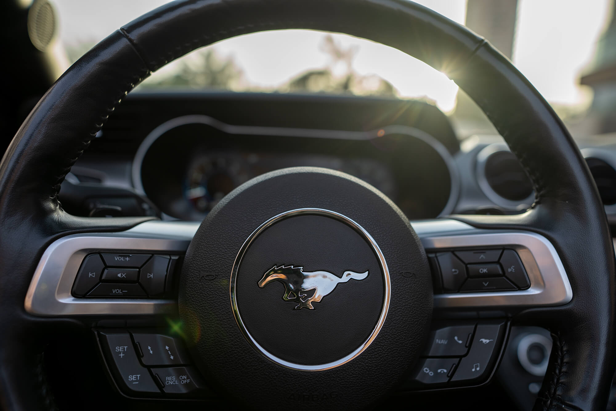 Ford Mustang White Convertible