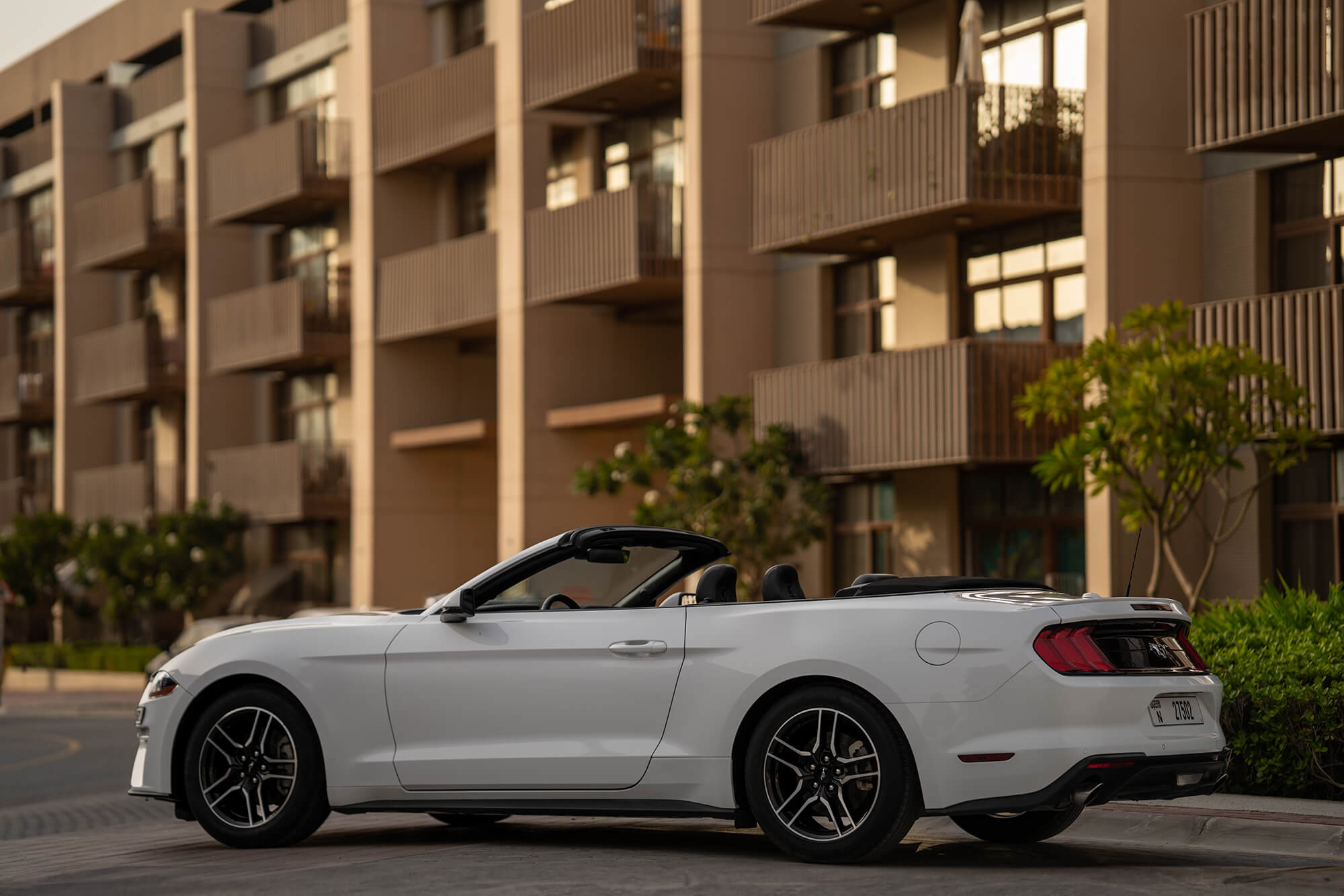 Ford Mustang White Convertible