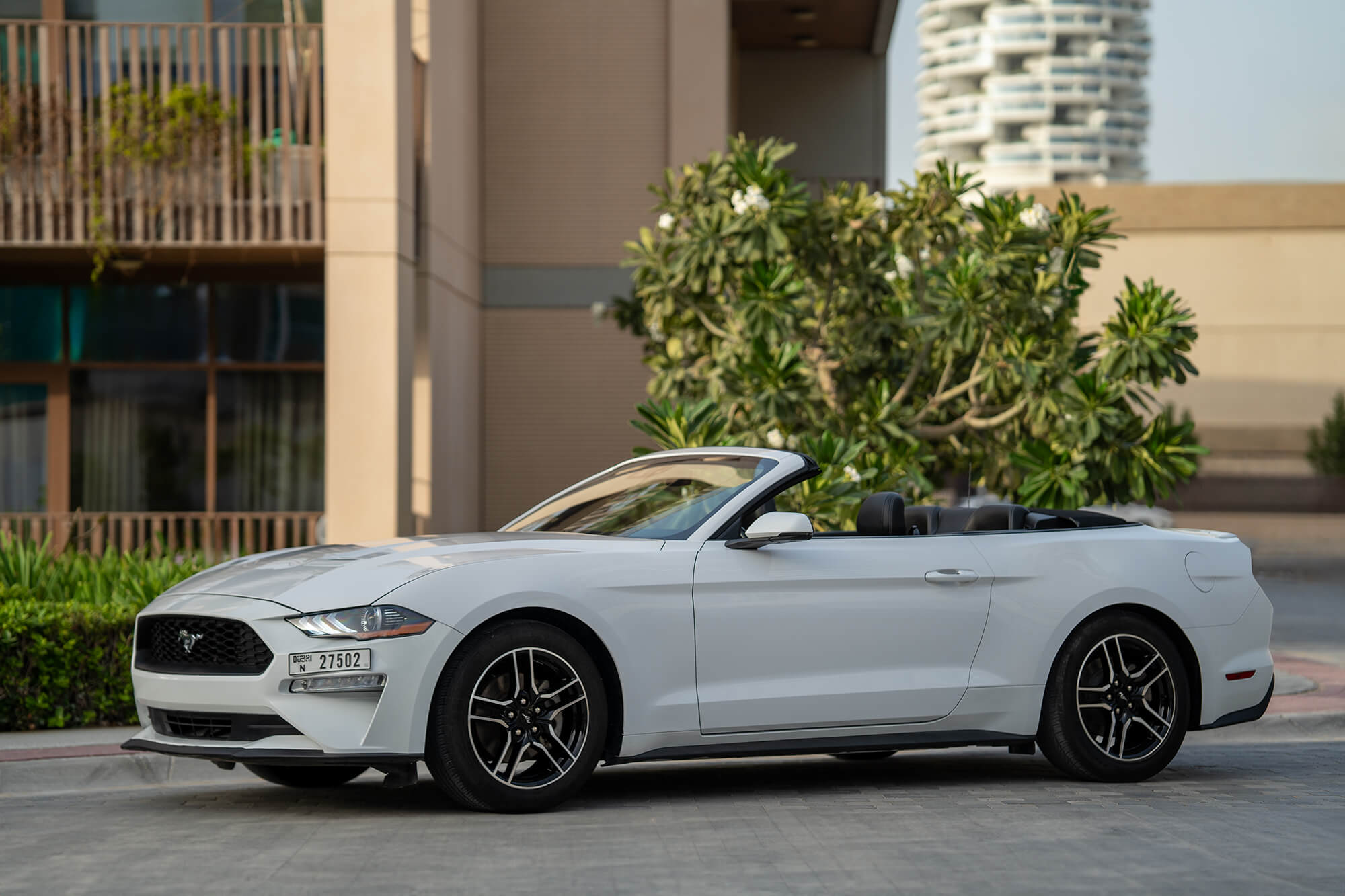 Ford Mustang White Convertible