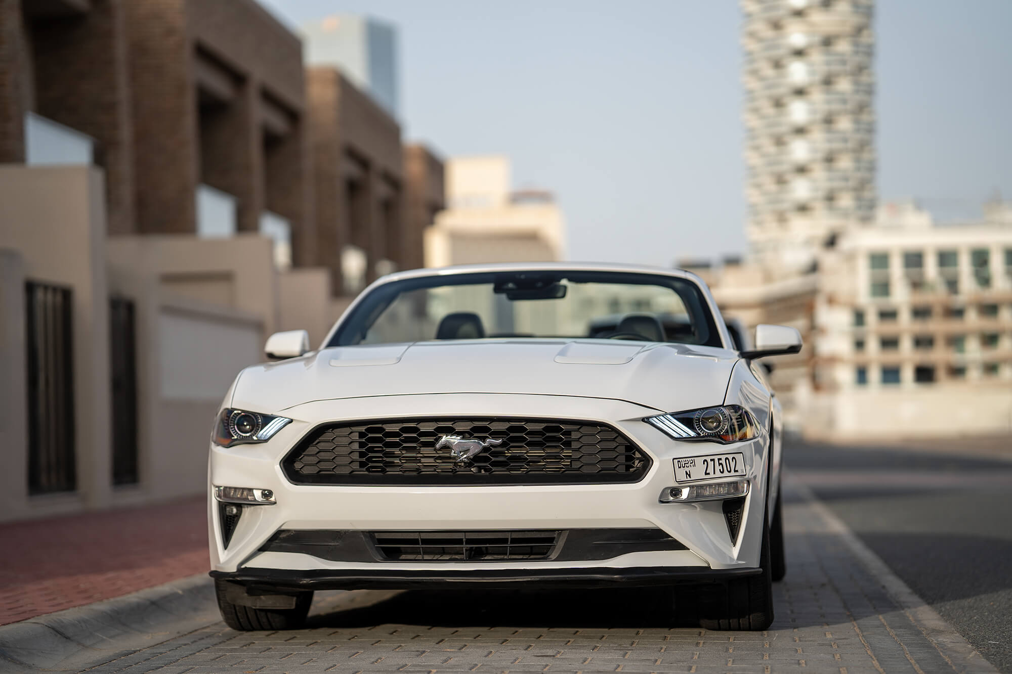 Ford Mustang White Convertible