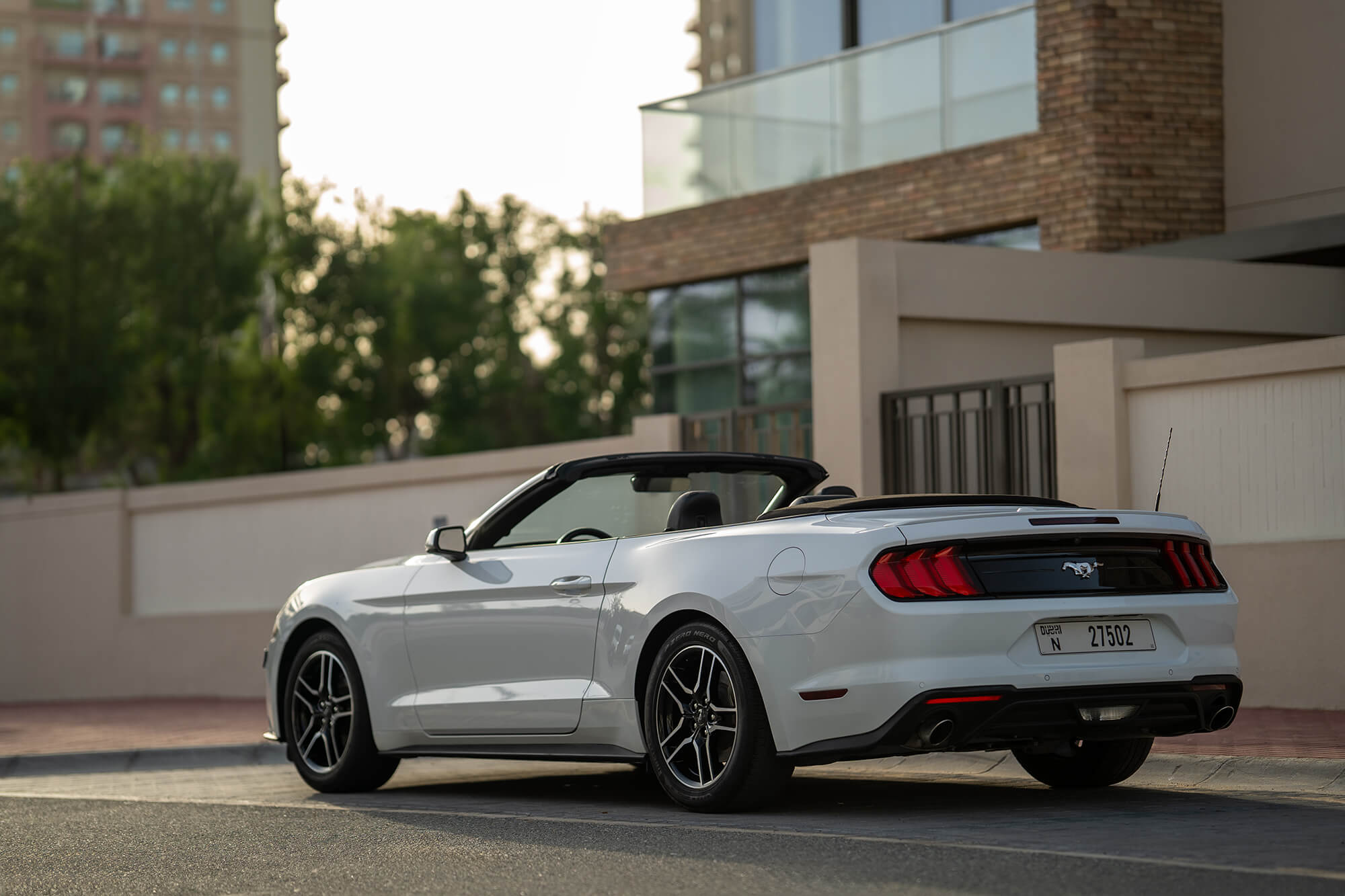 Ford Mustang White Convertible