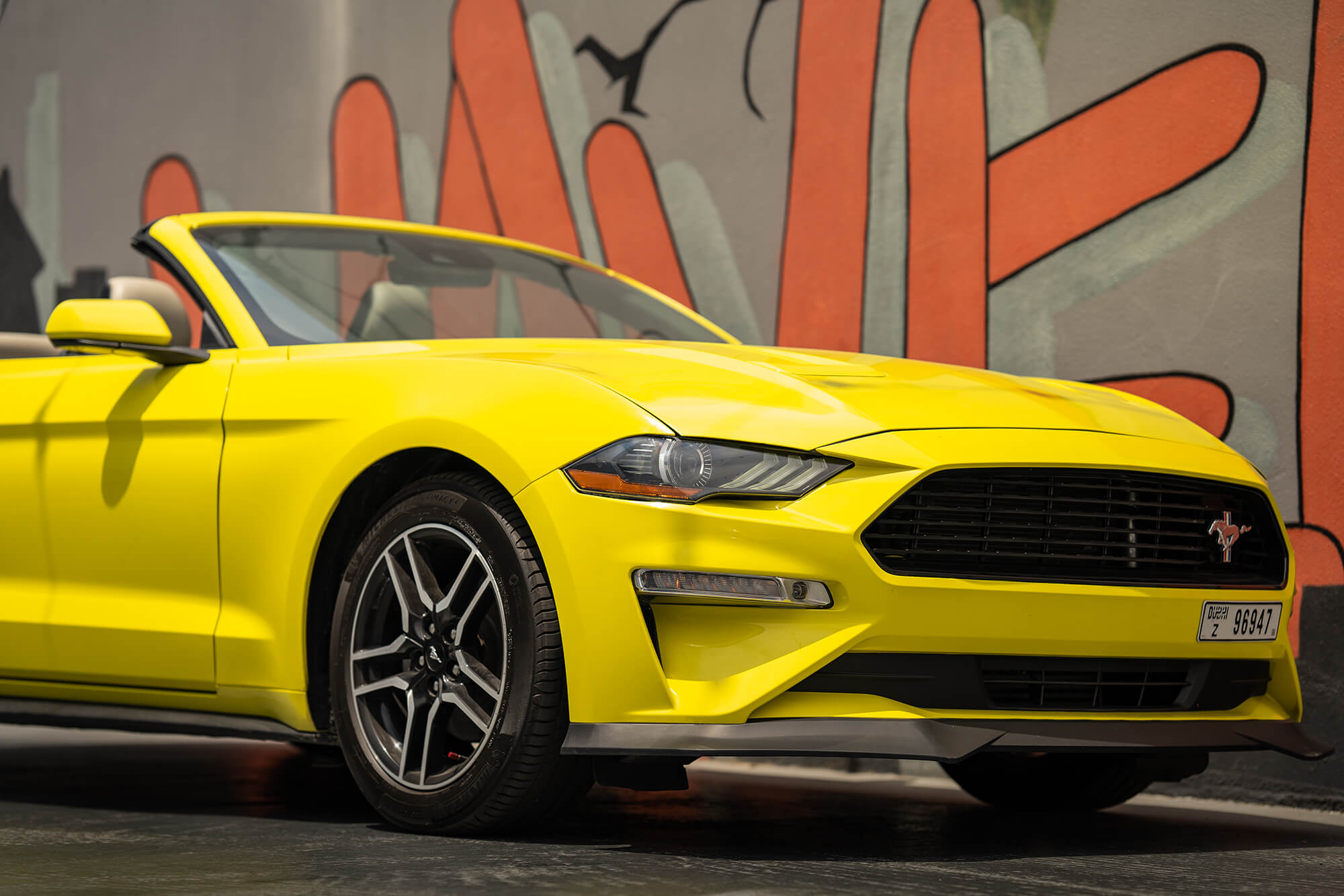 Ford Mustang 2021 Convertible Yellow