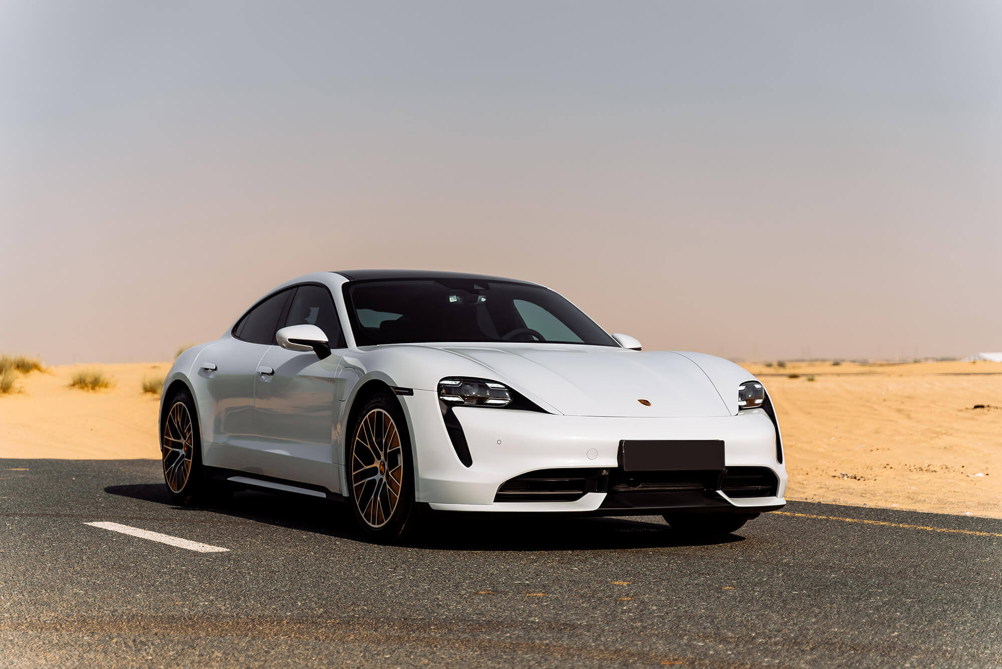 Porsche Taycan Turbo White