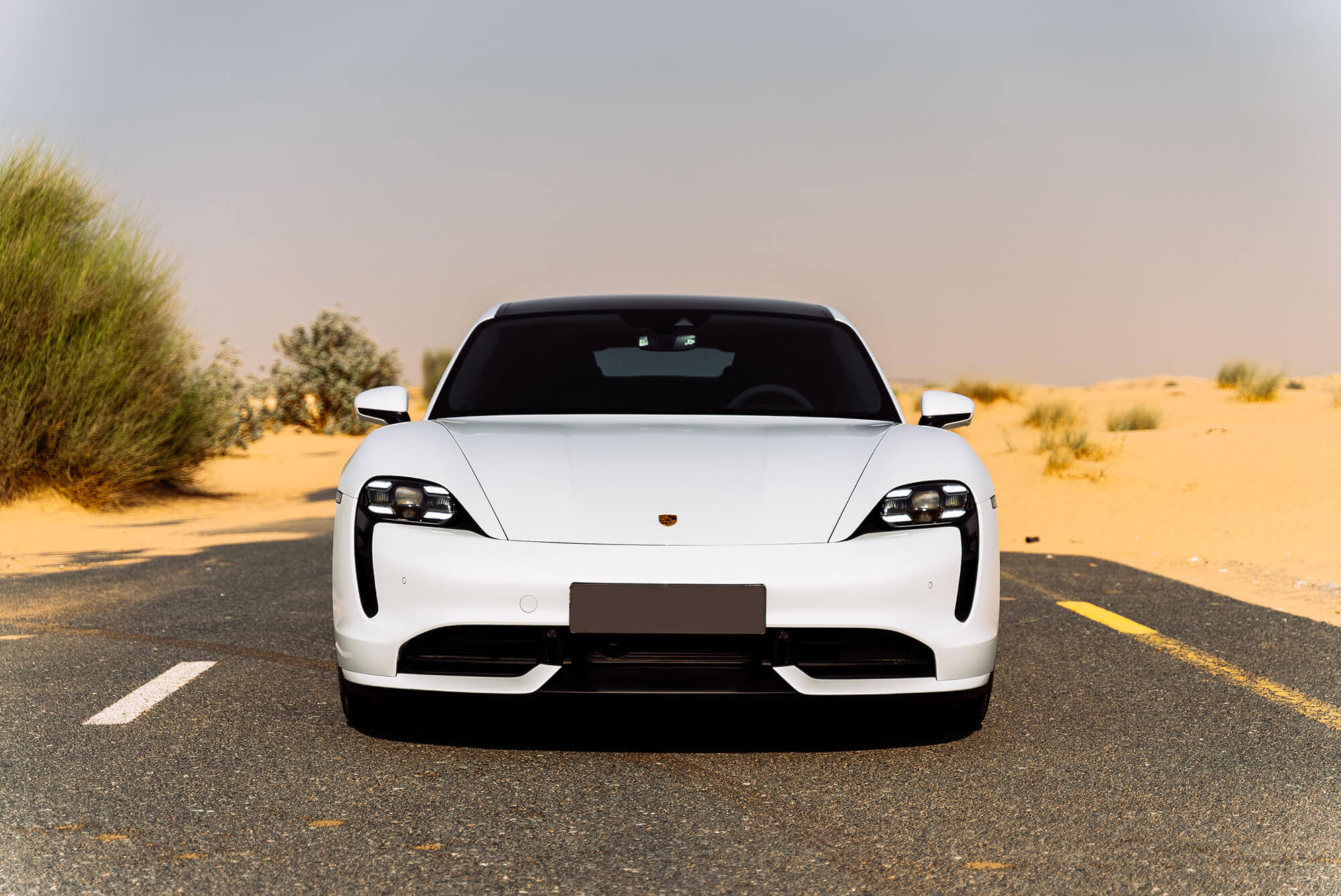 Porsche Taycan Turbo White