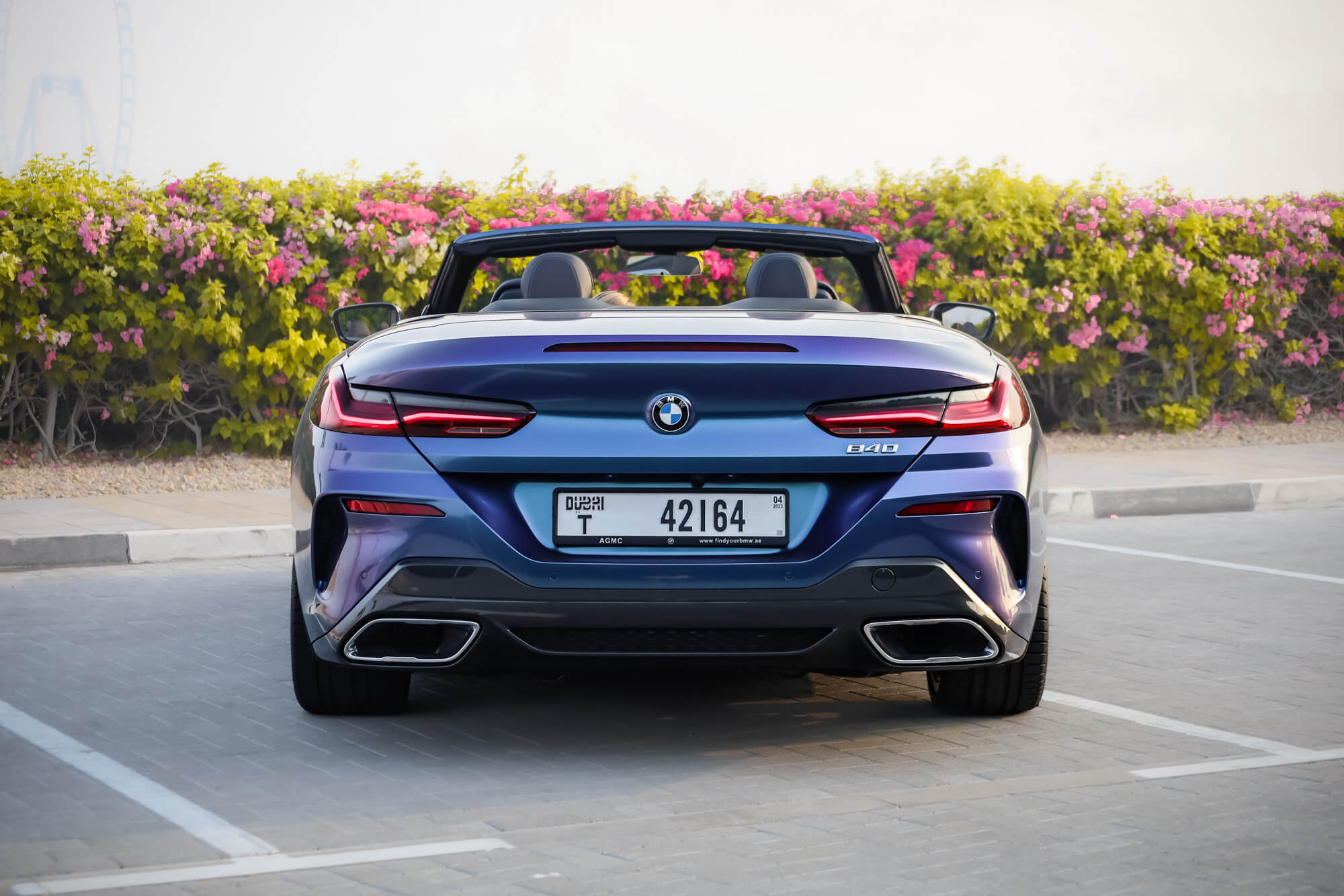 BMW 840i Cabrio Blue