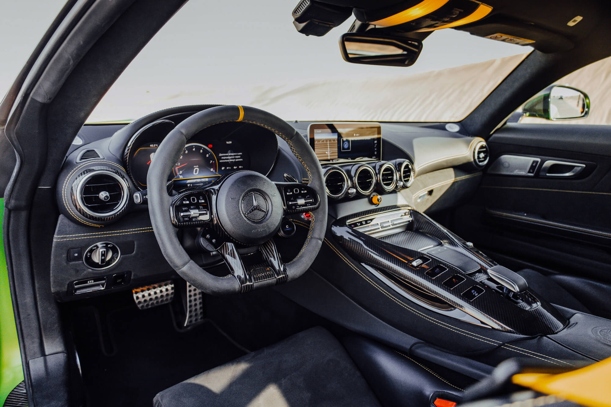 Mercedes Benz AMG GTR Green