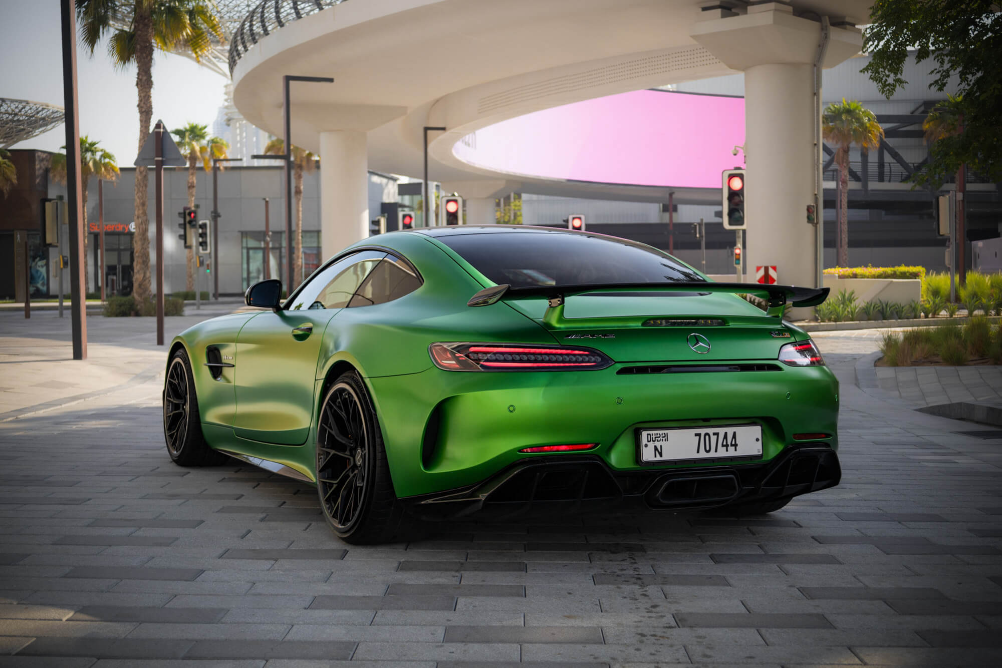 Mercedes Benz AMG GTR Green