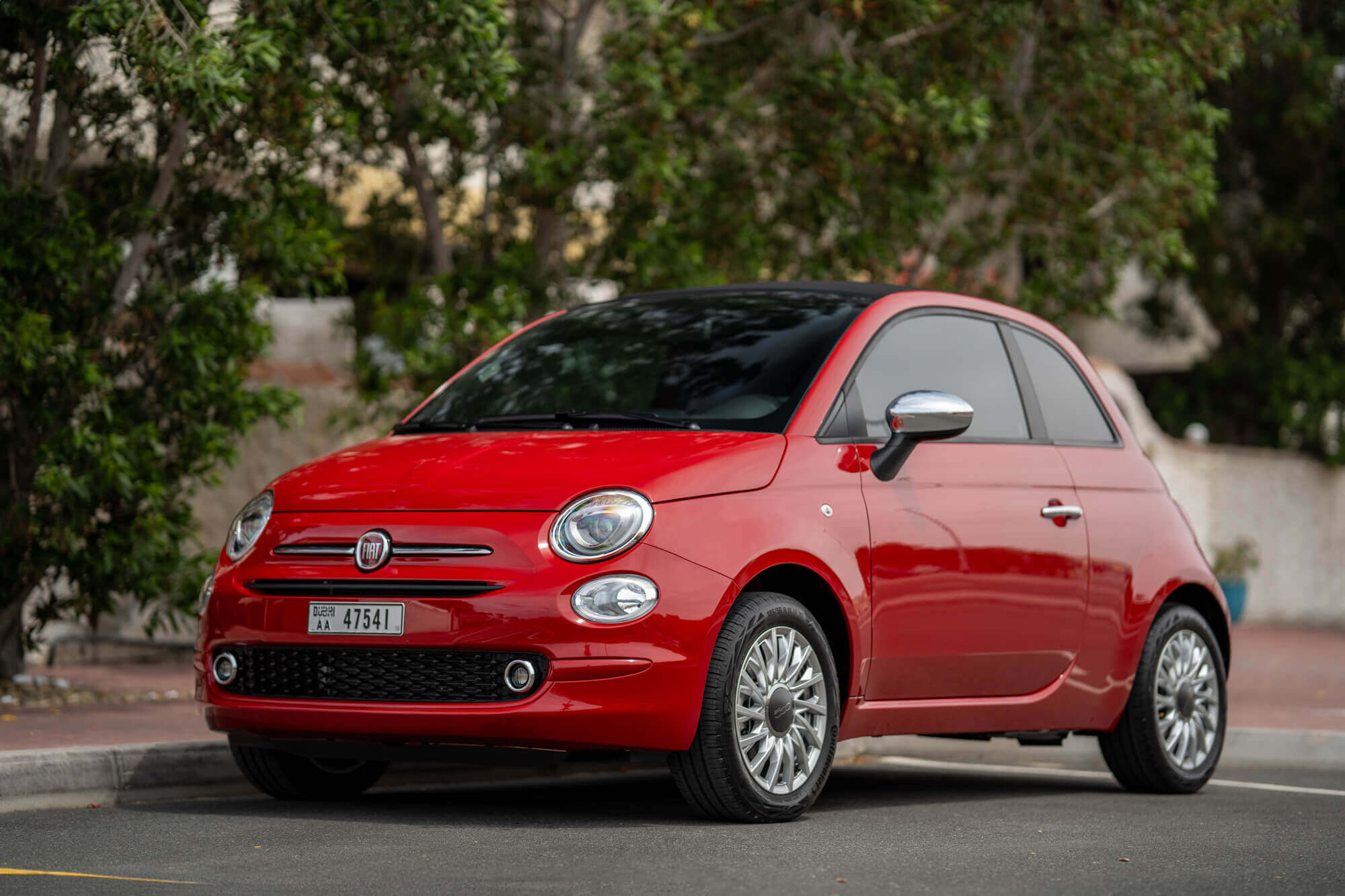 Fiat 500 Cabrio Red