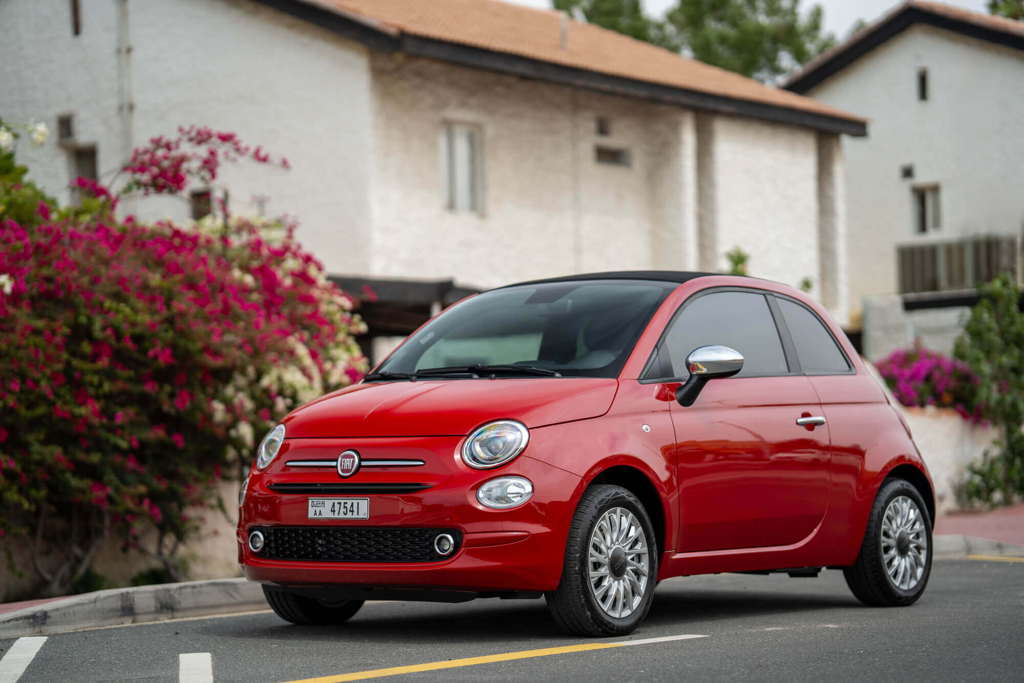 Fiat 500 Cabrio Red