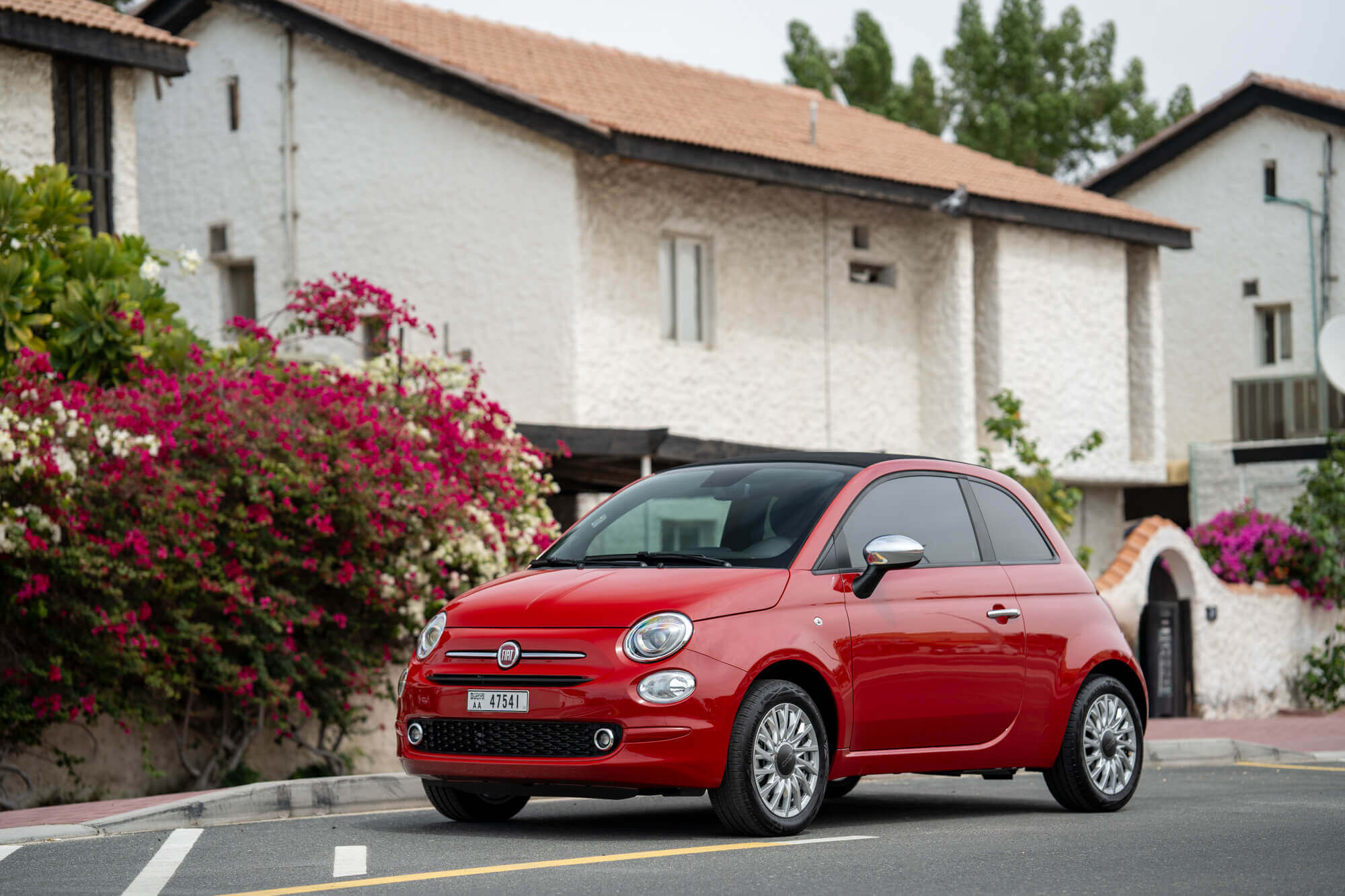 Fiat 500 Cabrio Red