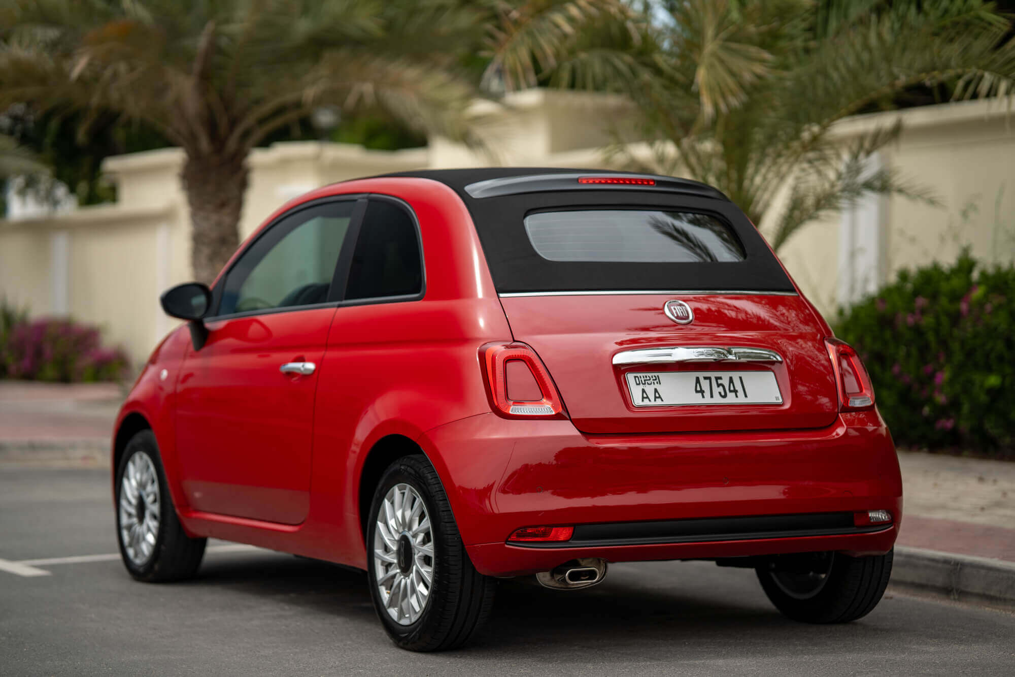 Fiat 500 Cabrio Red