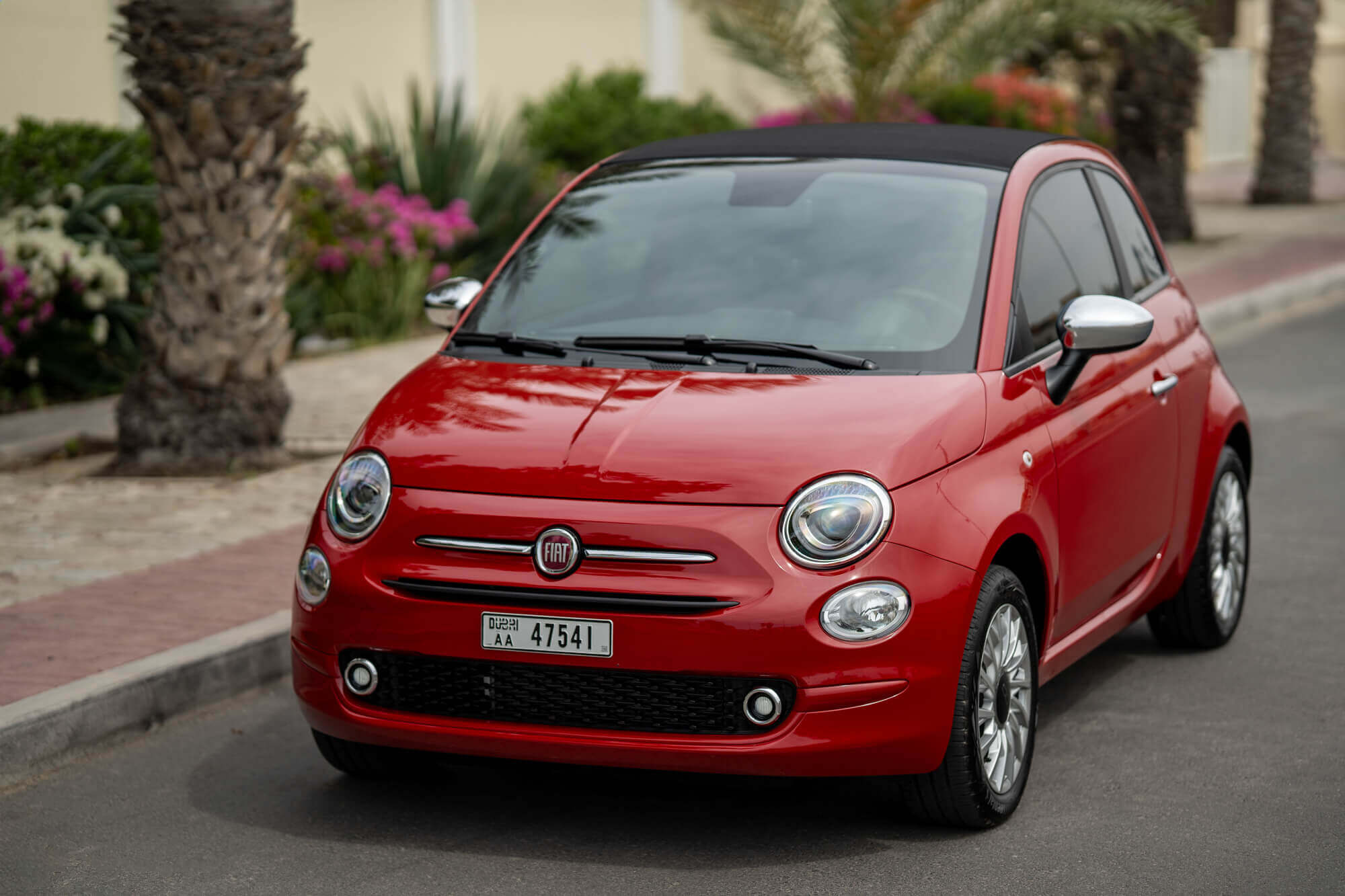 Fiat 500 Cabrio Red