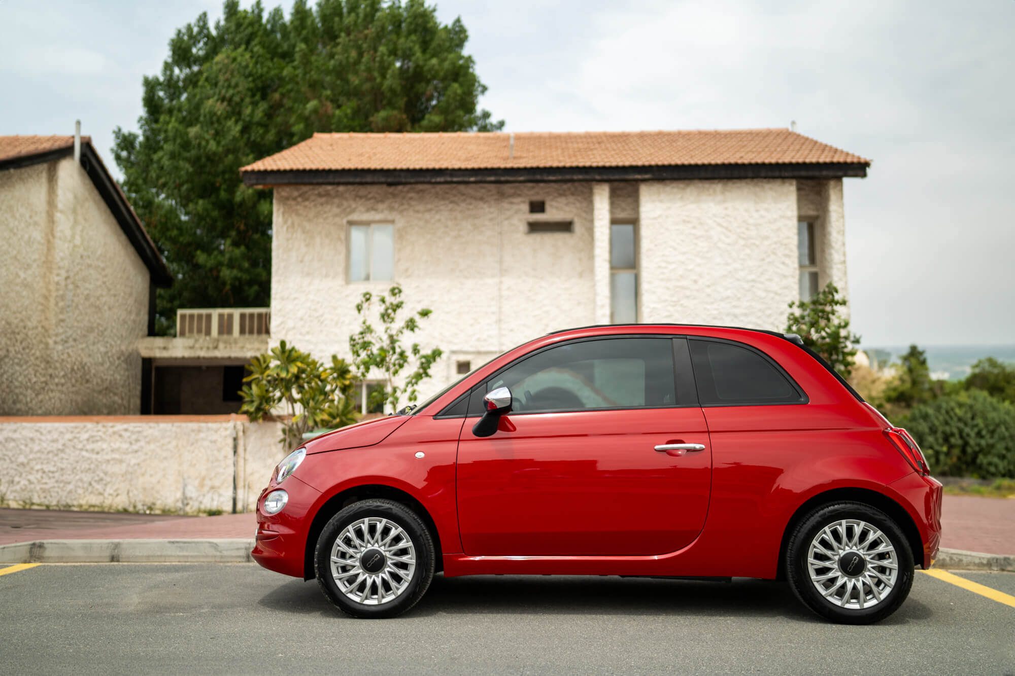 Fiat 500 Cabrio Red