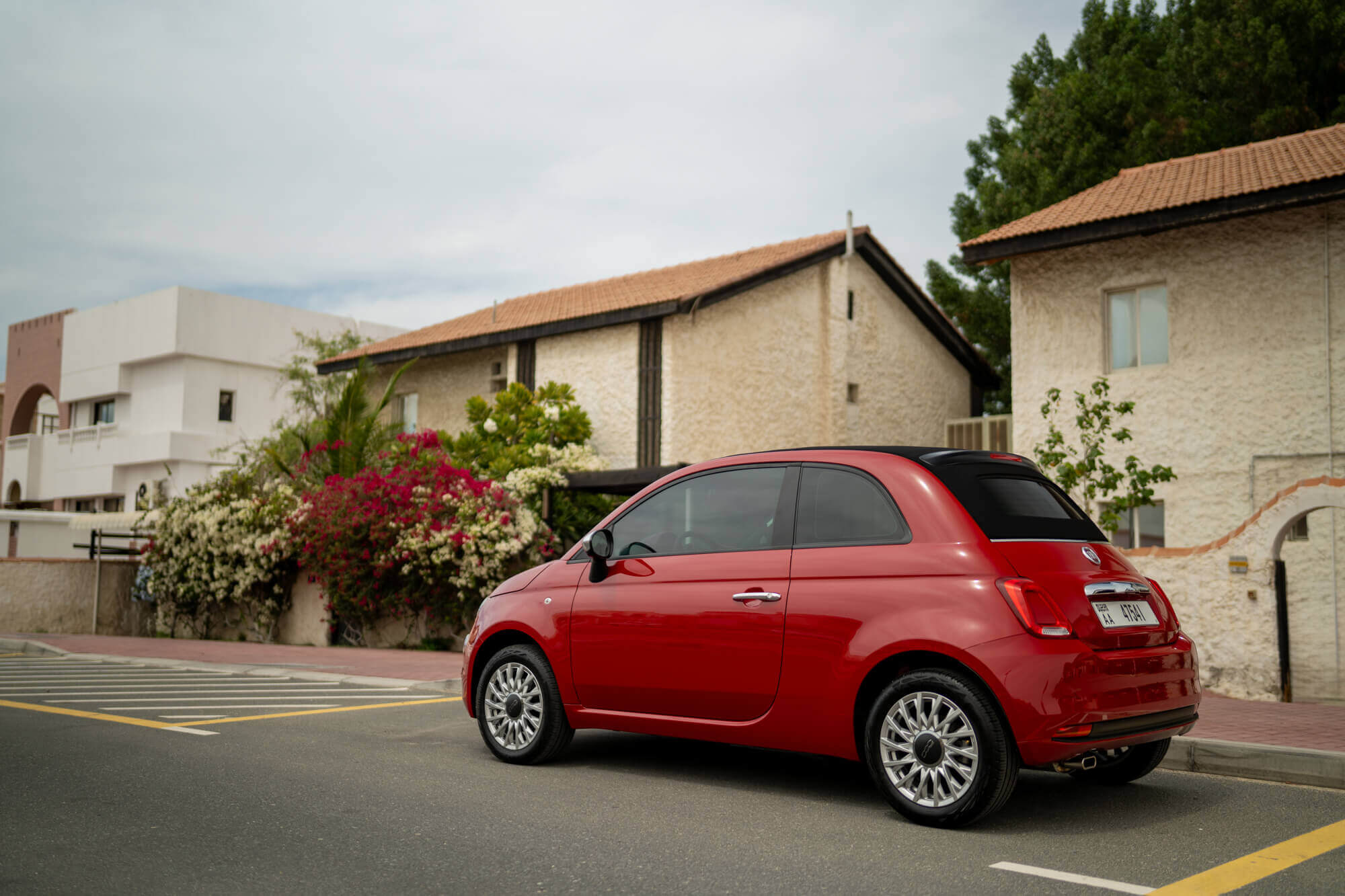 Fiat 500 Cabrio Red