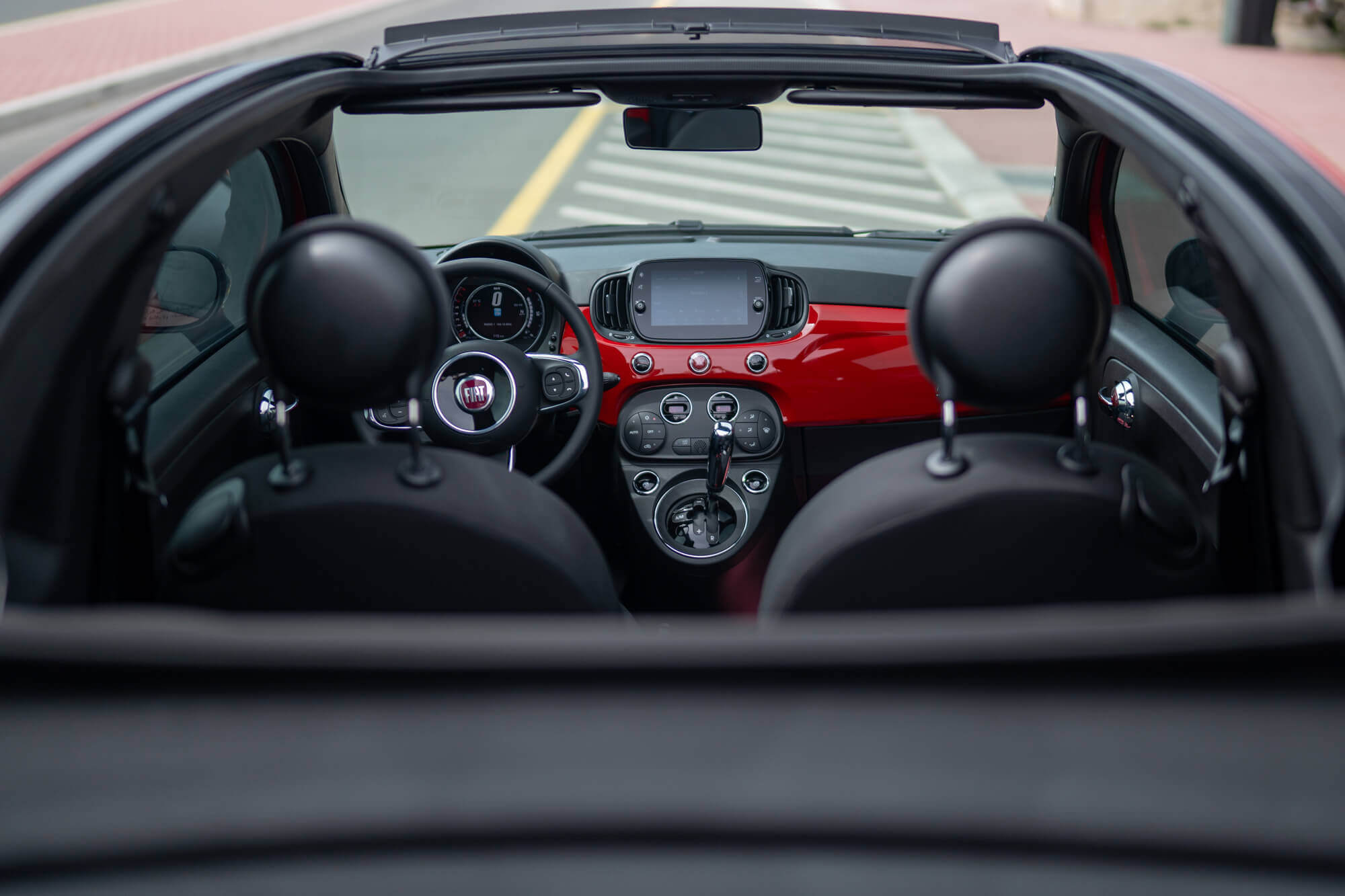 Fiat 500 Cabrio Red